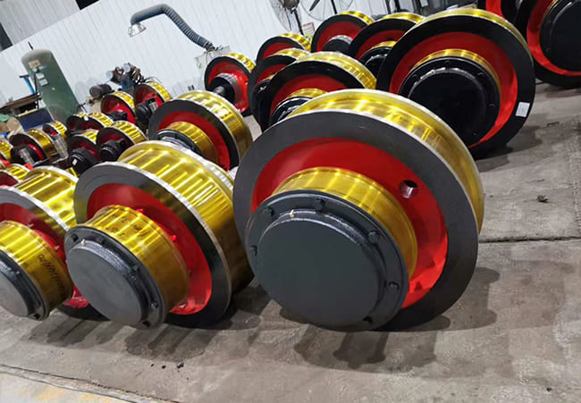 overhead crane wheel assembly