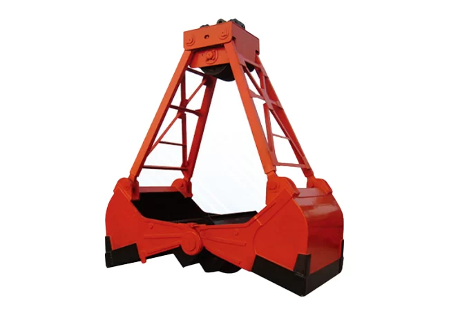 red-mechanical-grab-bucket