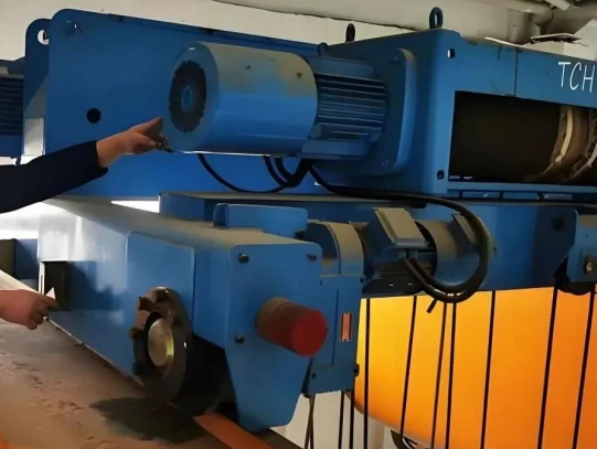 Crane trolley inspection