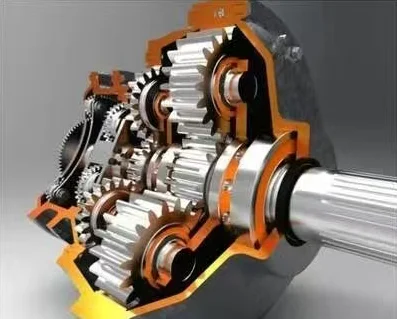 Planetary gear reducer structural cross-sectional view