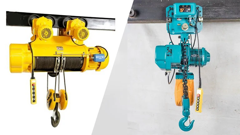 Chain-Hoist-vs-Wire-Rope-Hoist-Pros-and-Cons
