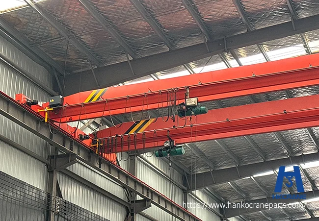 Electric hoist used on a bridge crane