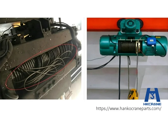 Wire rope tangling fouling