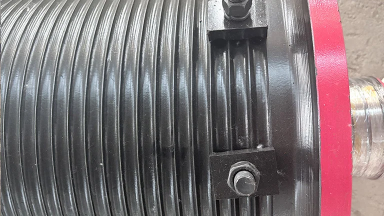 overhead crane rope drum