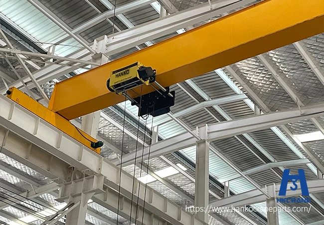 overhead lifting equipment in operation
