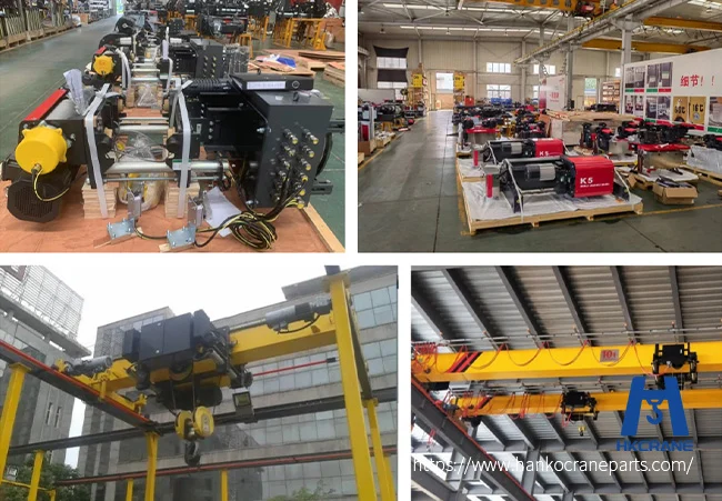 showing wire rope drum and motor assembly