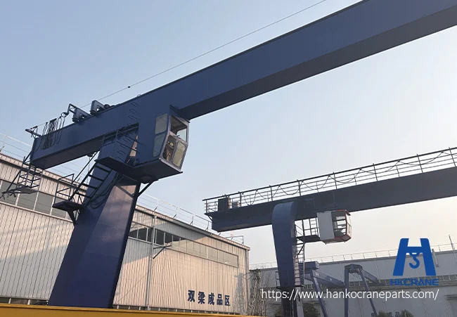Operator testing the hoist brake system and pendant electrical controls for a crane safety checklist