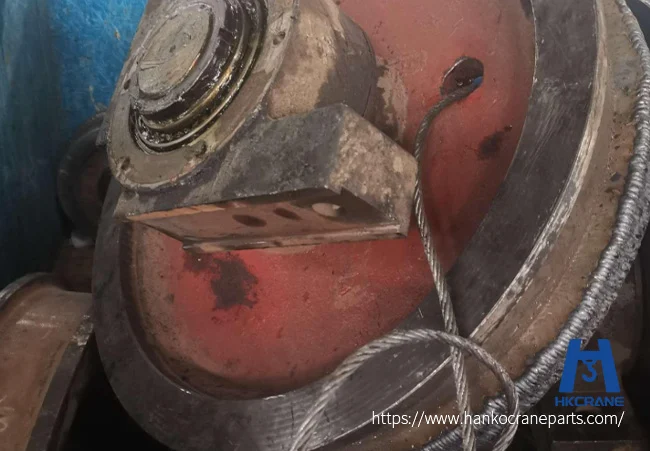 Overhead crane problems with misaligned wheels causing rail flange wear