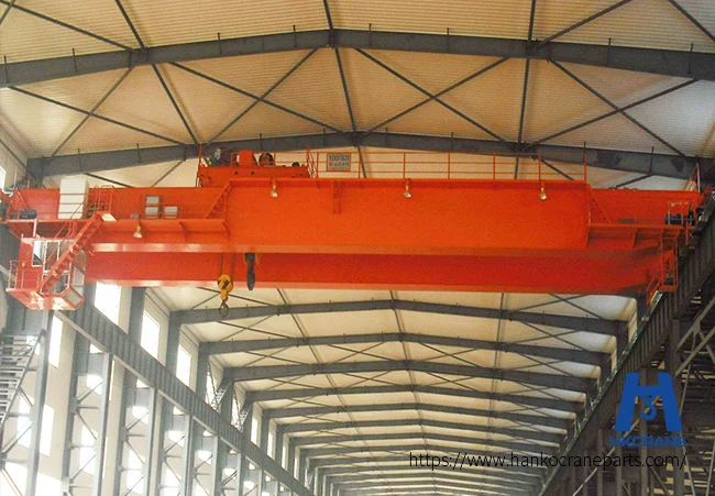 routine overhead crane inspection in the manufacturing plant
