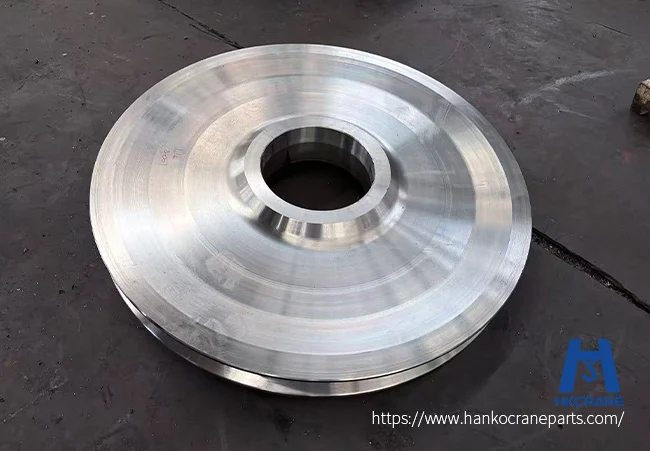Heavy-duty forged steel crane sheave for industrial overhead cranes