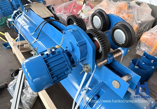 Electric hoist brake test with rated load on hook